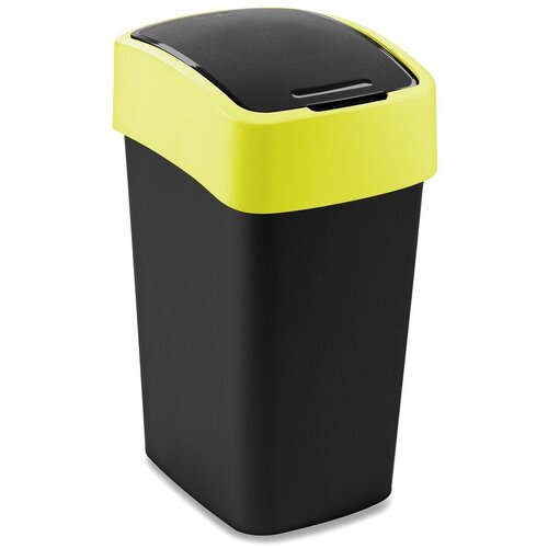 Curver Rumen/črn plastičen ko&scaron; za smeti za ločevanje odpadkov 25 l Flip Bin &ndash; Cene