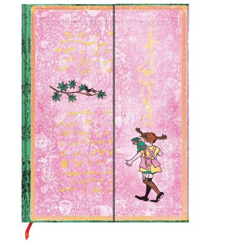  NOTES 12,5X18CM-MIDI CRTE 72L MAGNET PIPPI LONGSTOCKING PAPERBLANKS PB1327-4 Cene