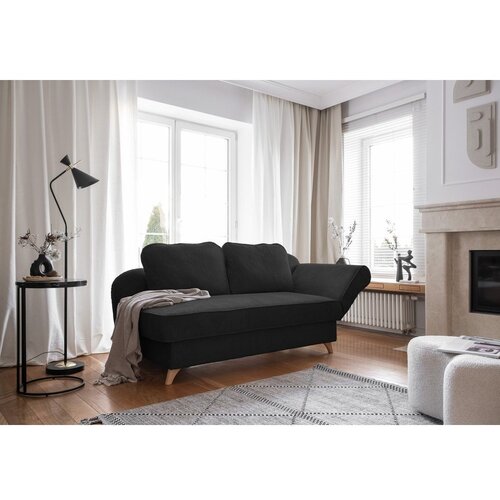 Miuform Antracitno siv ležalnik iz rebrastega žameta (desni kot) Chic Charlotte &amp;ndash; Slike