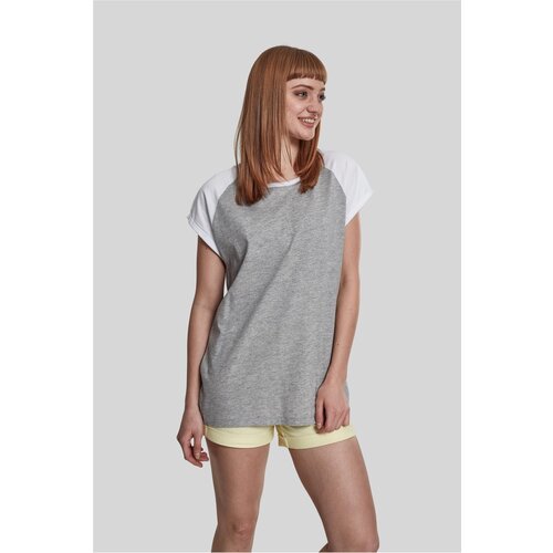 Urban Classics Women's contrasting raglan t-shirt gray/white Cijene