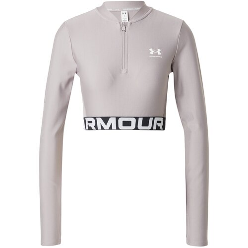 Under Armour Women‘s top HeatGear Rib 1/4 Zip LS Grey Cene