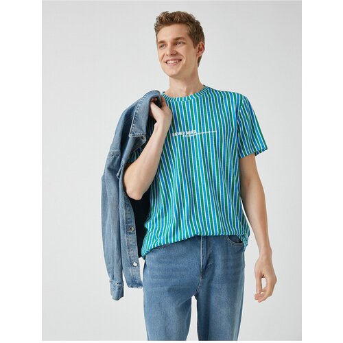Koton T-Shirt - Blue - Regular Slike