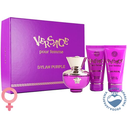 Versace Dylan Blue Purple 50ml EDP + Body Losion 50ml + Gel za tuširanje 50ml Cijene