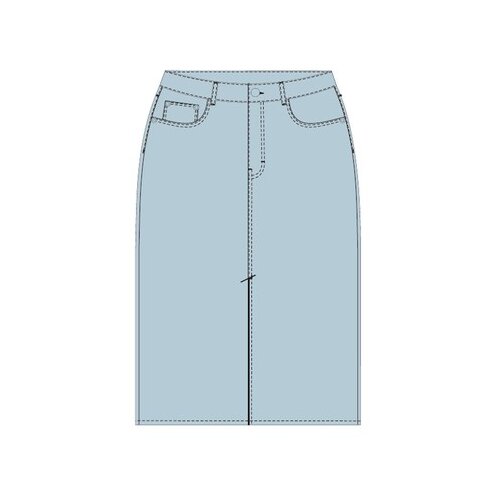 Moodo LADY&amp;#039;S SKIRT L-SC-4008 BLUE Slike