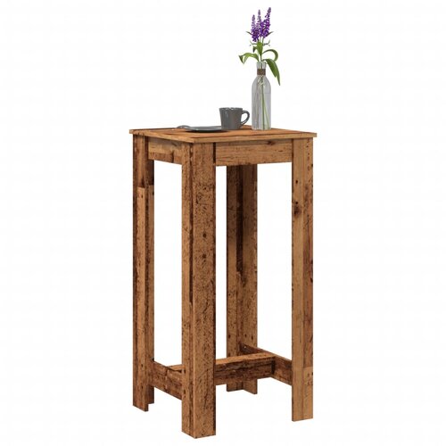 VidaXL Barski stol boja staro drvo 51x50x103,5cm od konstruiranog drva Slike