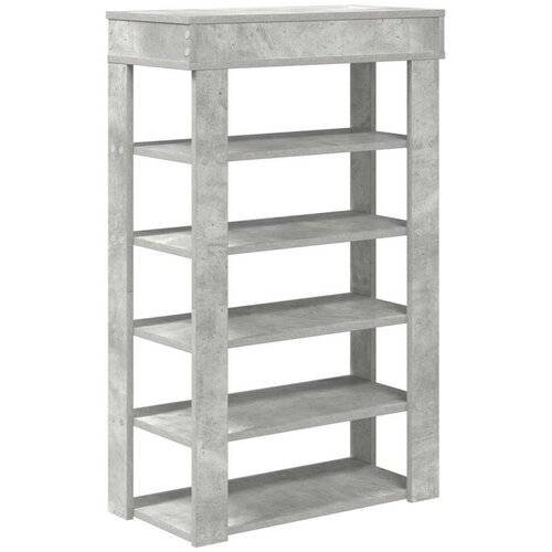  Stalak za cipele boja betona 60x30x98 cm konstruirano drvo Slike