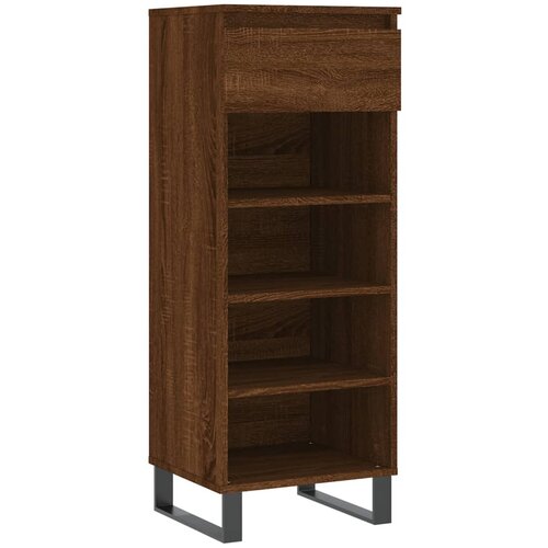 Maison Chic Omarica za obutev - Kopa za čevlje rjav hrast 40x36x105 cm inženirski les, (21778288) Slike