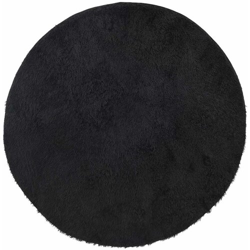 Maison Chic Visoka ko&scaron;ata Preproga, Rug črna 120x120 cm poliester, (22120531) Cene