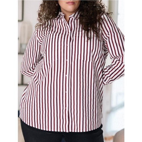 Sinsay Prugasta košulja od pamuka PLUS SIZE Cijene