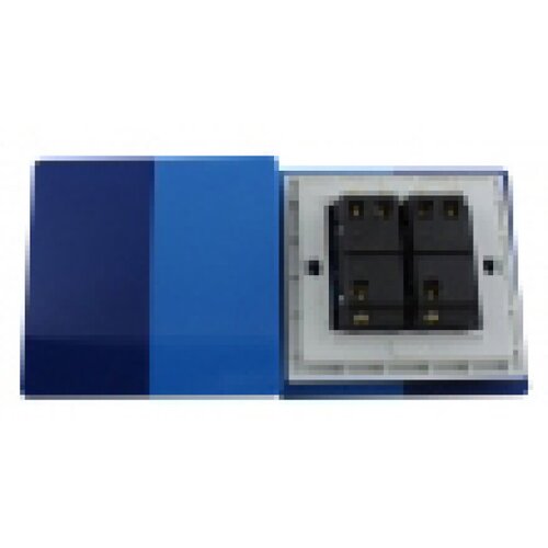  Zidni prekidač ART F serije, dvopolni, klasični i/ili naizmenični 250V - 10А, plava Pantone paleta boja, model ARTF4 Cene