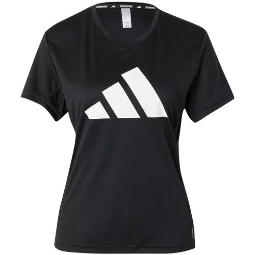 Adidas Funkcionalna majica 'RUN IT' črna / bela