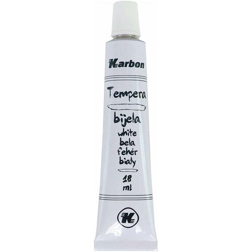 Karbon Tempera barva v tubi, bela, 18 ml Cene