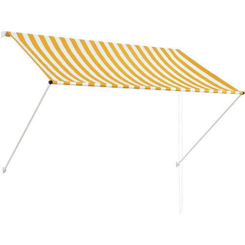 Maison Chic Zložljiva tenda - Senčniki 200x150 cm rumena in bela, (22039072) Cene