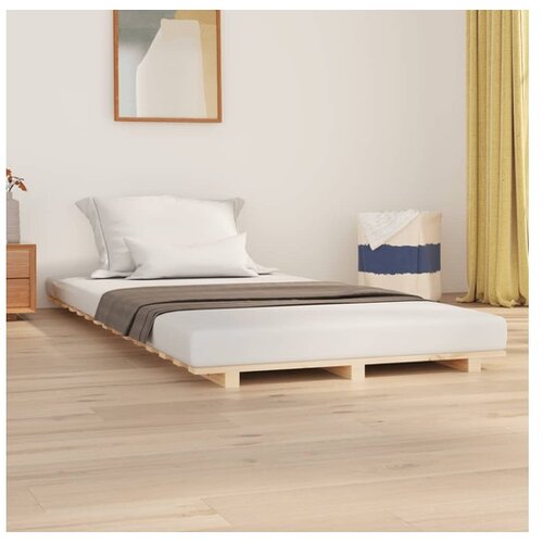  Posteljni okvir 75x190 cm trdna borovina Cene