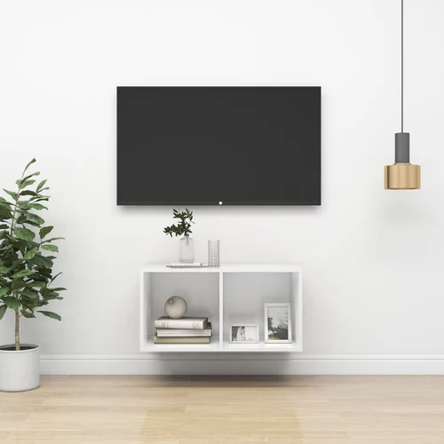  Zidni TV ormarić bijeli 37 x 37 x 72 cm od iverice