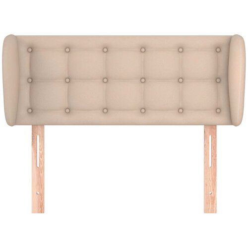  Uzglavlje s u&amp;scaron;ima boja cappuccina 83x23x78/88 cm umjetna koža Slike