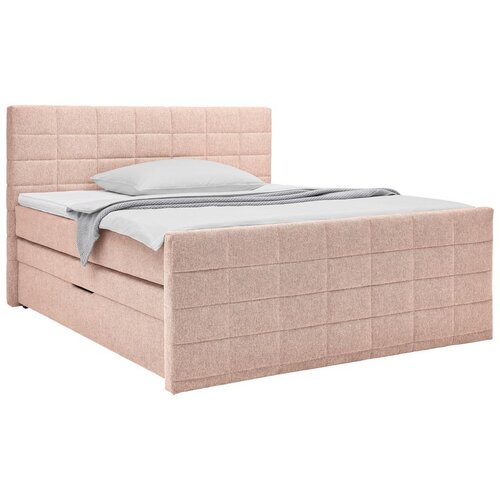 M&amp;ouml;max Postelja Boxspring Damon, Roza, 180x200 Slike