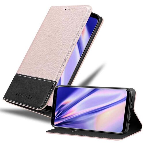 Cadorabo Case, združljiv s Samsungom v rose Gold Black - za&amp;scaron;čitni pokrov z magnetnim zapiranjem, stoječo funkcijo in režo za kartico, (20589975) Slike