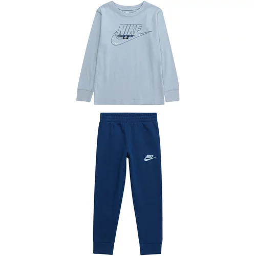 Nike Sportswear Trenirka za tek 'CLUB' svetlo modra / temno modra / off-bela