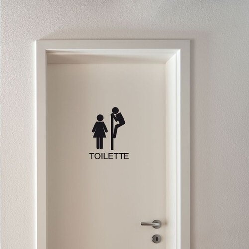 Ambiance Naljepnica Toilettes Funny Slike