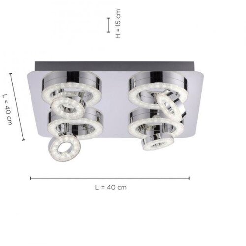 Just LIGHT. 14662-17 - LED RGBW prigu&amp;scaron;iva spot svetiljka TIM 4xLED/5,9/230V + daljinski upravljač Slike