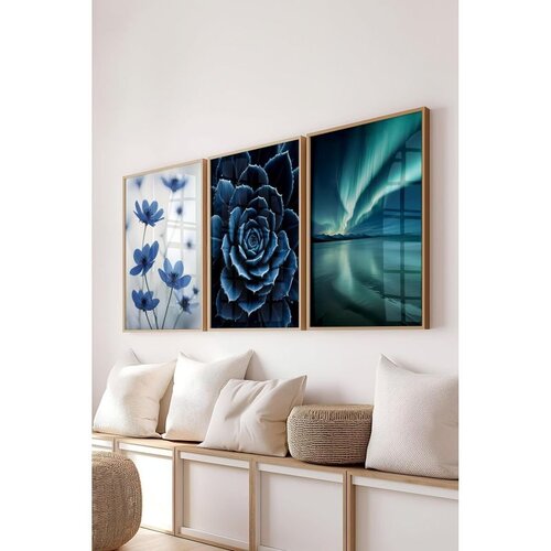 WALLXPERT &Ccedil;-300712 - 3040 set dekorativnih slika u vi&scaron;e boja (3 komada) Cene