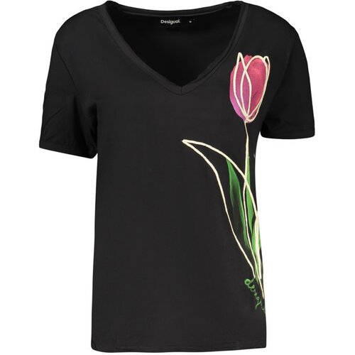 Desigual Tulip ženska majica kratkih rukava crna Cene