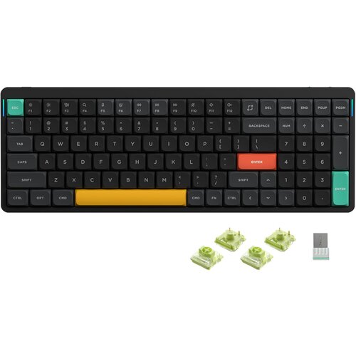 Nuphy Air96 V2 Brezžična Mehanska Tipkovnica / Slim Basalt Black Aloe Switch, (22126143) Cene