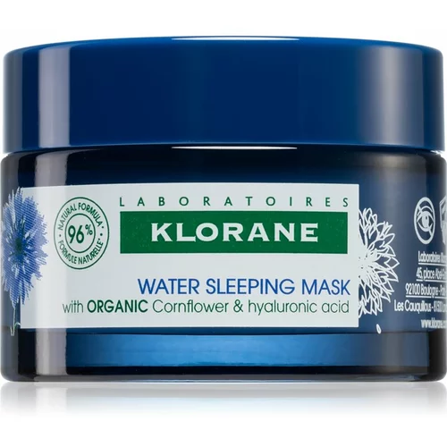 Klorane Cornflower Organic maska za noć s hijaluronskom kiselinom 50 ml