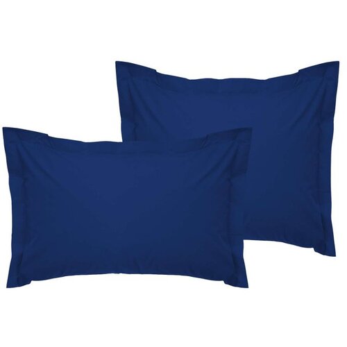  De Dark Blue Dark Blue Oxford Satin Pillowcase Set (2 Pieces) Cene