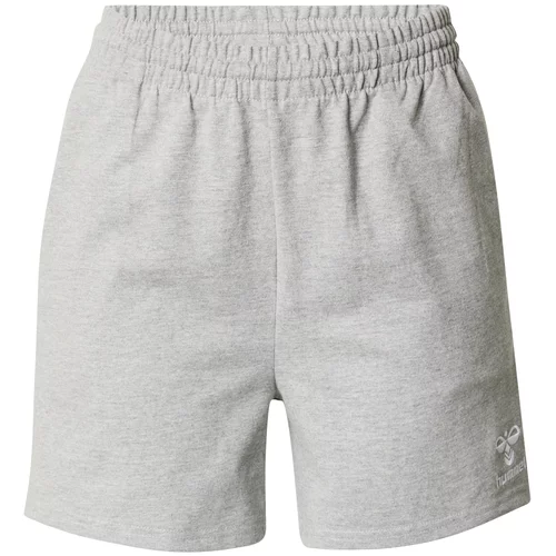 Hummel Sportske hlače 'GO 2.0' siva melange / bijela