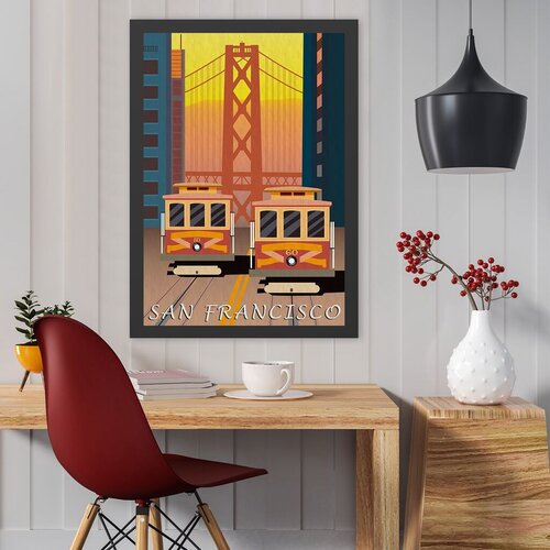 Wallity Uramljena slika San Francisco, 40x55 cm Cene