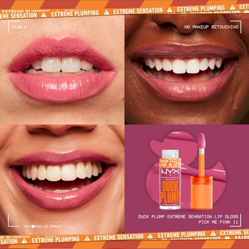 NYX Professional Makeup Duck Plump sijaj za ustnice z učinkom povečanja odtenek 11 Pick Me Pink 6,8 ml Slike
