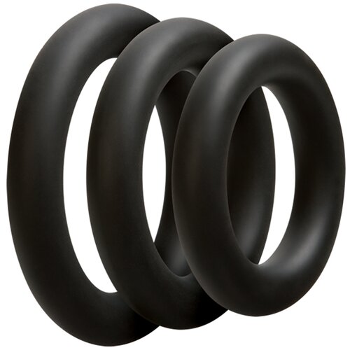 OptiMALE komplet prstenova Thick, crni Slike