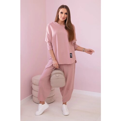 Kesi Cotton tracksuit dark pink Slike