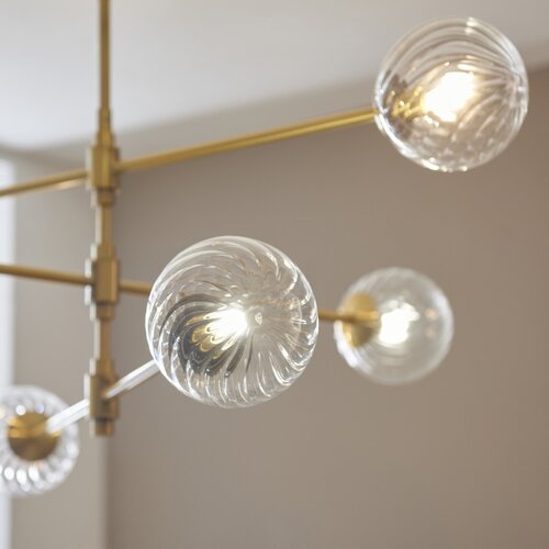  Endon 114039 - Luster na &amp;scaron;ipci 6xG9/3,2W/230V zlatna Slike