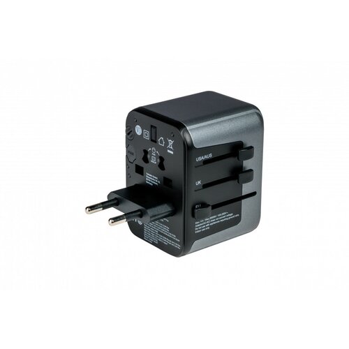  Adapter Verbatim UTA-03 #49545 univerzalni putni USB-C PD &amp;amp; QC, 2 USB-C, 2 USB-A ports Slike