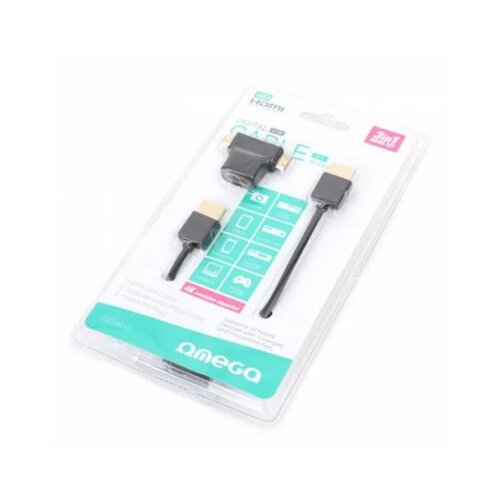 Omega kabl  OCHBA3 hdmi 3m+adapter Cene