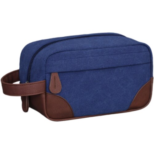 INF Toaletna torbica iz PU in platna NavyBlue, (22068512) Cene