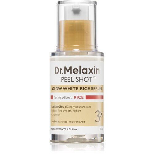 Dr. Melaxin Peel Shot Glow White Rice Serum regenerirajući serum za posvjetljivanje s eksfolijacijskim učinkom 30 ml Cijene