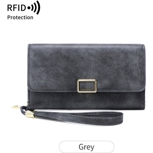 INF Nova večnamenska ženska denarnica s tremi pregibi in RFID zaščito Grey, (21741269) Cene