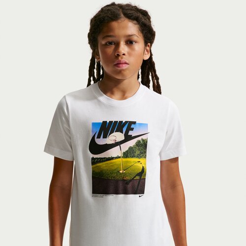 Nike Majica za dečake Nsw Tee Photo Create Ho26, IO2175-100, Bela Slike