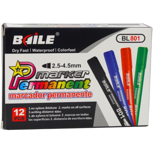  Permanentni vodootporni marker crveni 2,5-4,5 mm Slike