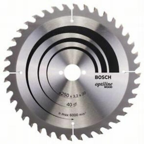 Bosch List kružne testere Optiline Wood 250 x 30 x 3.2 mm. 40 Cene