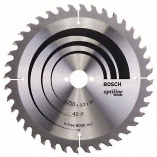Bosch List kružne testere Optiline Wood 250 x 30 x 3.2 mm. 40 Slike