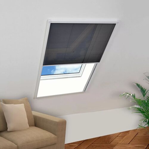 vidaXL Plise komarnik za okna aluminij 80x120 cm Cene