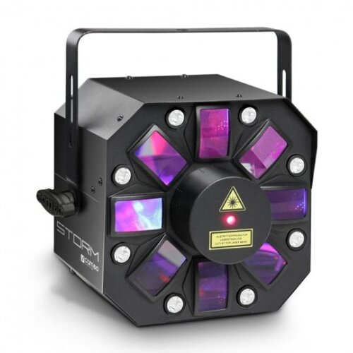 SHOWTEC Dominator Svetlobni efekt, 5 x 3W RGBAW Derby, Stroboskop in LASER - - Audio-Kondric Cene