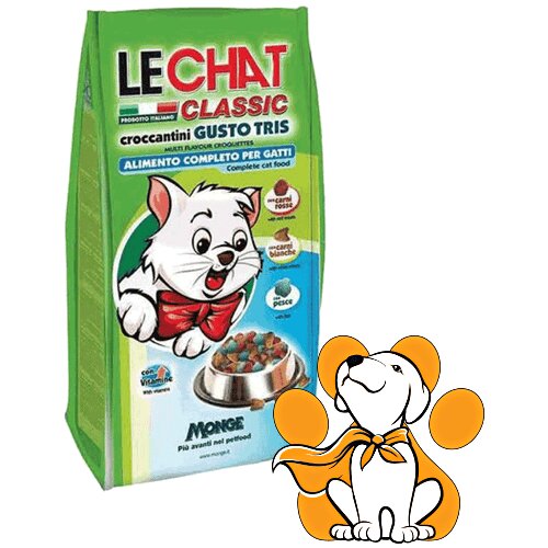 Lechat adult Cat Three Flavour 1.5kg, Hrana Za Mačke Sa 3 Vrste Mesa Cene