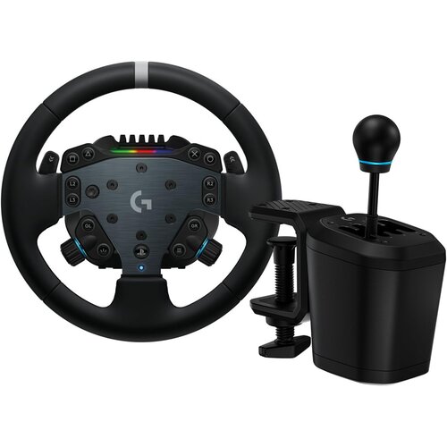 Logitech G RS50 sistem z menjalnikom H-Shifter črne barve za PS5 &amp;amp; PS4 &amp;amp; PC Slike