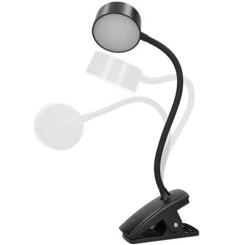 Solight WO3001-B-LED prigu&amp;scaron;iva fleksibilna lampa sa stezaljkom LED/2W/5V 3000/4000/6500K crna Slike